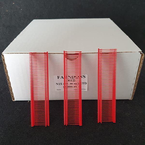 FIRE-A-TAG RED NYLON ATTACHMENTS, BOX 10000 (15MM) - Tacura